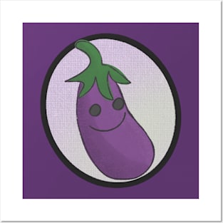 Retro Eggplant Posters and Art